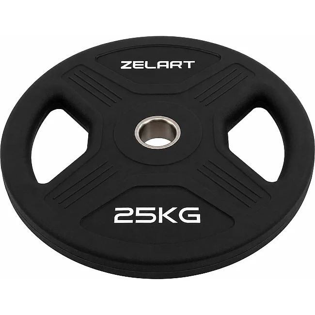 Млинці диски TPU 2 Handle металева втулка ZELART TA-6995-25 (Чорний)