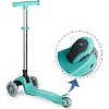 Детский самокат трехколесный Ricokids Glow бирюзовый