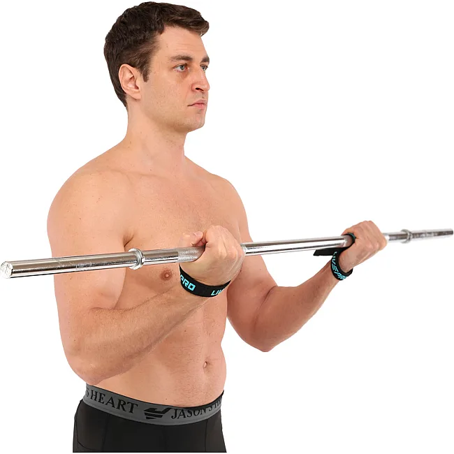 Лямки для тяги WRIST WRAPS LiveUp LP8723 2шт (Синій-чорний)