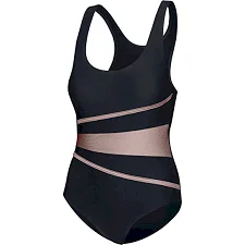 Купальник закрытый для женщин Aqua Speed Swimsuit STELLA LADY 62956 черный, золотистый (для женщин)