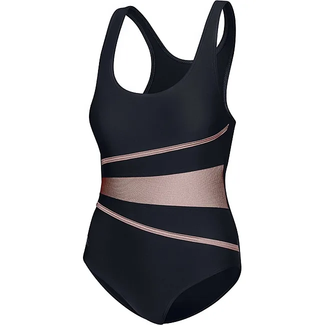 Купальник закрытый для женщин Aqua Speed Swimsuit STELLA LADY 62956 черный, золотистый (для женщин)