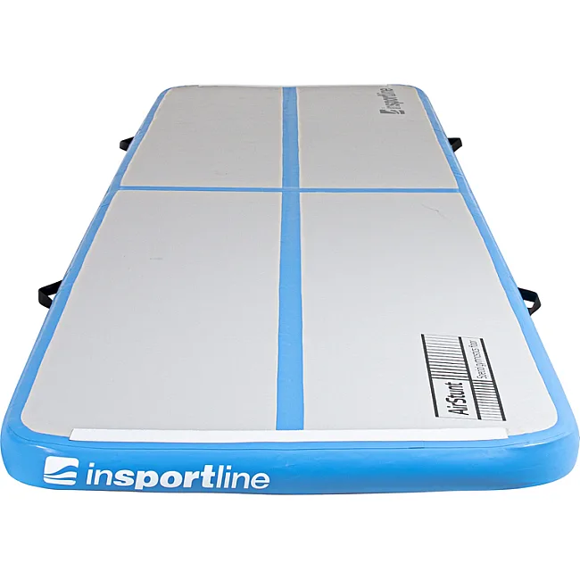 Килимок надувний Airtrack inSPORTline Airstunt 400x100x10 см, білий