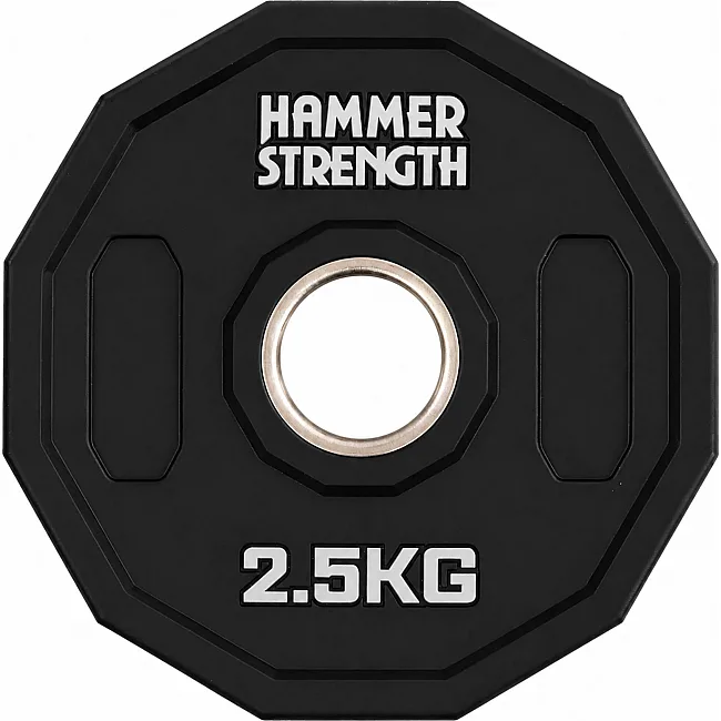 Млинці диски поліуретанові 2 Handle металева втулка HAMMER STRENGHT TA-9986-2_5 (Чорний)
