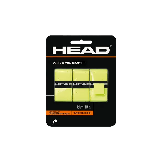 Обмотки на ручку ракетки Head XtremeSoft Grip Overwrap, dozen yellow 3 шт