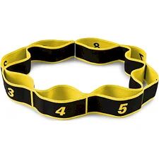 Эспандер с петлями для растяжки PowerPlay PP_4311 Fitness Band Желтая (88*4см.)