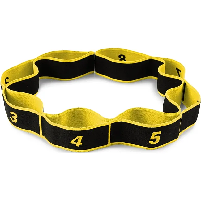 Эспандер с петлями для растяжки PowerPlay PP_4311 Fitness Band Желтая (88*4см.)