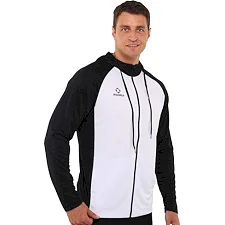 Спортивная кофта на молнии RIGORER Z122310898 (Белый-черный)