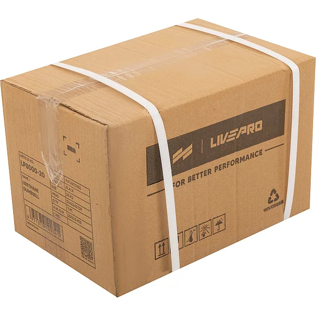 Гантели профессиональные
 с полиуретановым покрытием LiveUp LP8000-20 2шт по 20кг
