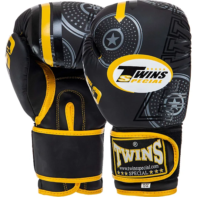 Перчатки для бокса TWINS TW50 MATE (Желтый)