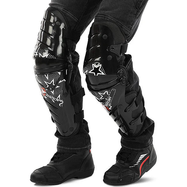 Мотонаколенники ALPINESTAR MS-4372 2шт (Черный-синий)