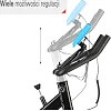 Велотренажер спиннинговый механический HMS SW2501 One Fitness синий
