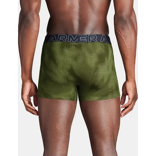 Труси чоловічі UNDER ARMOUR PERFORMANCE COTTON - PRINT 3 IN 3PK зелений, сірий, чорний