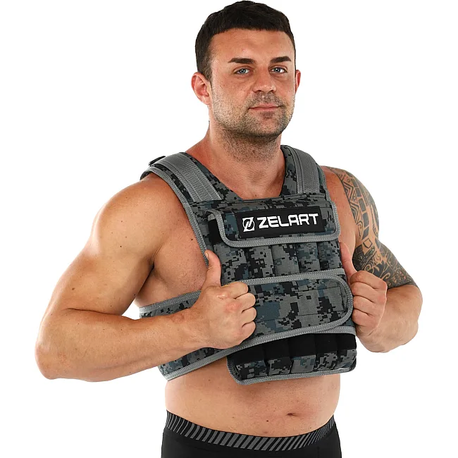 Обтяжливий жилет
 з регульованою вагою ZELART
 WEIGTH VEST TA-7806-20 вага-2-20кг