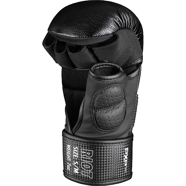Перчатки для ММА Phantom RIOT Pro Black (капа в подарок)
