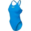 Купальник закрытый для женщин Arena TEAM SWIMSUIT SWIM TECH SOLID голубой