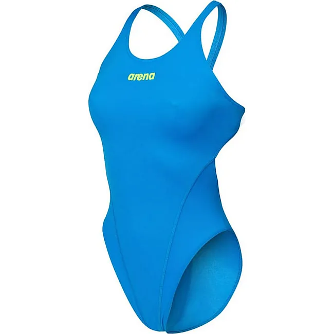 Купальник закрытый для женщин Arena TEAM SWIMSUIT SWIM TECH SOLID голубой