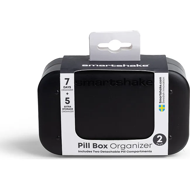 Таблетниця Smartshake Pillbox Organiser 2-pack Black