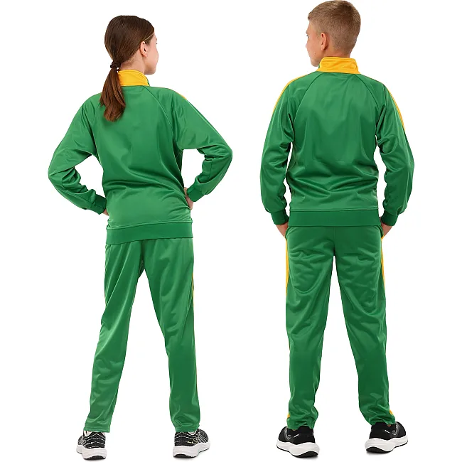 Спортивный костюм
 детский кофта на молнии и брюки LIDONG LD-581 26-32 (Черный-салатовый)