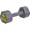 Гантель цельная с полиуретановым покрытием 1штука ZELART TA-2678-4 1шт 4кг