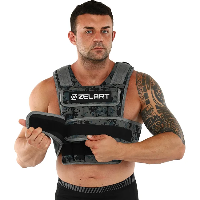 Обтяжливий жилет
 з регульованою вагою ZELART
 WEIGTH VEST TA-7806-20 вага-2-20кг