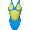 Купальник закрытый для женщин Arena TEAM SWIMSUIT SWIM TECH SOLID голубой