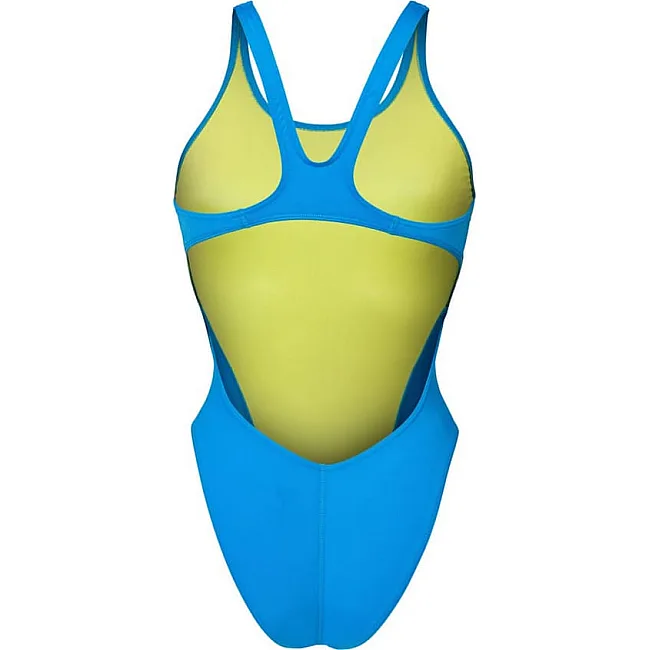 Купальник закрытый для женщин Arena TEAM SWIMSUIT SWIM TECH SOLID голубой