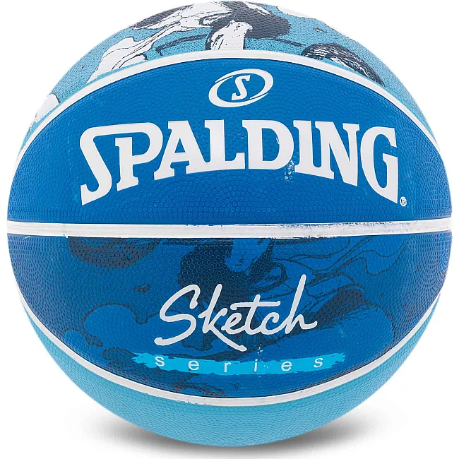 Баскетбольный мяч
 резиновый SPALDING SKETCH DRIBBLE 84448Y
 7 (Синий)