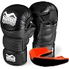 Перчатки для ММА Phantom RIOT Pro Black (капа в подарок)