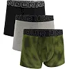 Труси чоловічі UNDER ARMOUR PERFORMANCE COTTON - PRINT 3 IN 3PK зелений, сірий, чорний