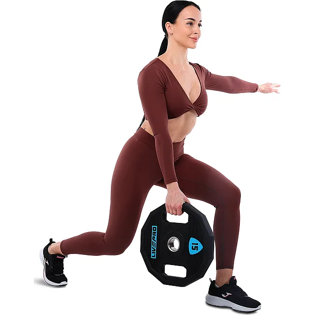Блины диски полиуретановые 2 Handle металлическая втулка LiveUp LP8023-15 ø51мм 15кг