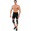 Наколенники спортивные эластичные компрессионные с фиксирующим ремнем KNEE BRACE EZOUS A-07 2шт (Серый-черный)