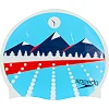 Шапочка для бассейна силиконовая для взрослых SPEEDO SLOGAN PRINT 808385B956 LIGHT ADRIATIC