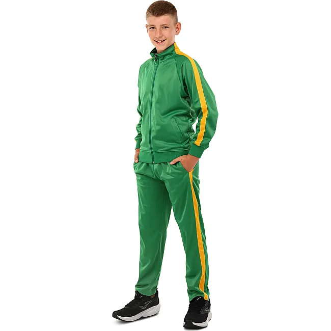 Спортивный костюм
 детский кофта на молнии и брюки LIDONG LD-581 26-32 (Черный-салатовый)