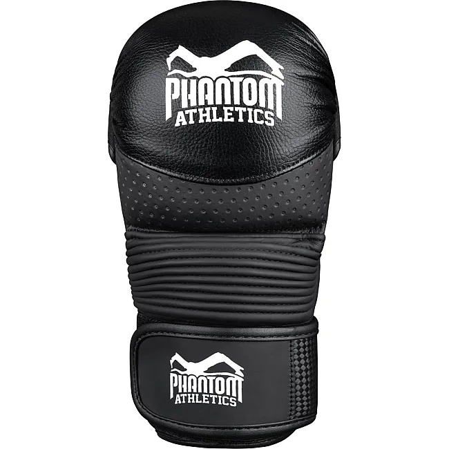 Перчатки для ММА Phantom RIOT Pro Black (капа в подарок)