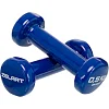 Гантели для фитнеса виниловые ZELART Beauty TA-5225-0_5 2шт 0,5кг (Синий)