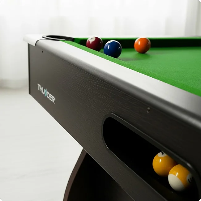 Більярдний стіл THUNDER BOLD-BLACK 7FT, 214 х 122 х 81 см