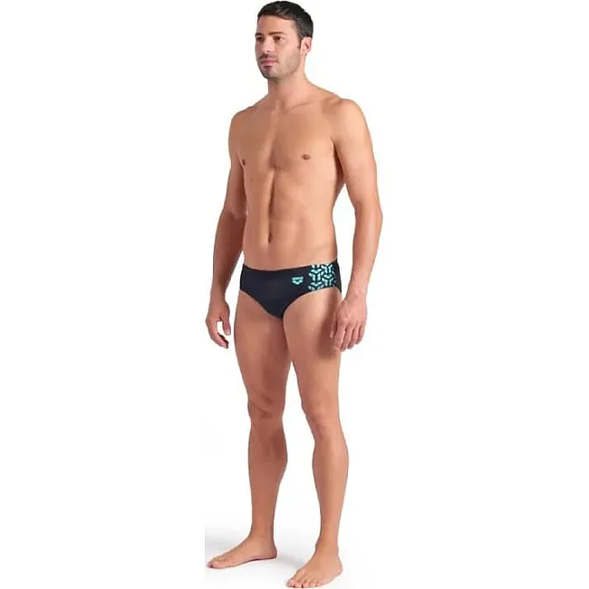 Плавки-слепы для мужчин Arena KIKKO V SWIM BRIEFS черный, бирюзовый