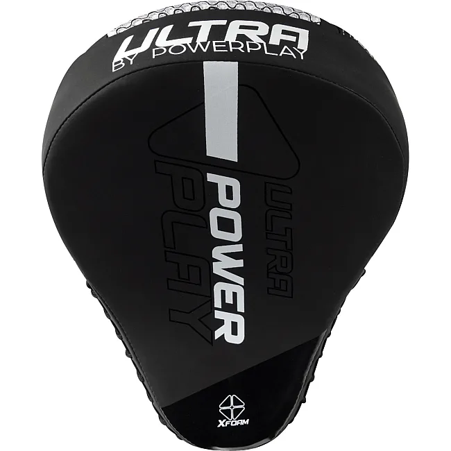 Лапы боксерские PowerPlay 3044 Pro Carbon Ultra Series Черно-Белые PU