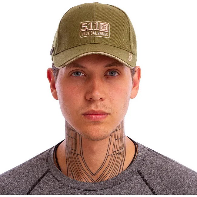 Кепка бейсболка тактическая 5.11 Tactical TY-6308 (Хаки)