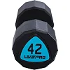 Гантели профессиональные
 с полиуретановым покрытием LiveUp LP8003-42 2шт по 42кг