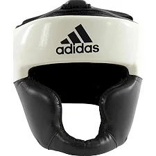 Боксерский шлем тренировочный Adidas Response (белый-черный)