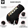 Быстрые гелевые бинты RDX HУниверсальный iery Inner Elasticated Half Finger Black Golden