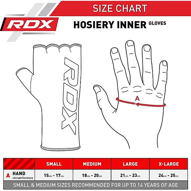 Быстрые гелевые бинты RDX HУниверсальный iery Inner Elasticated Half Finger Black Golden