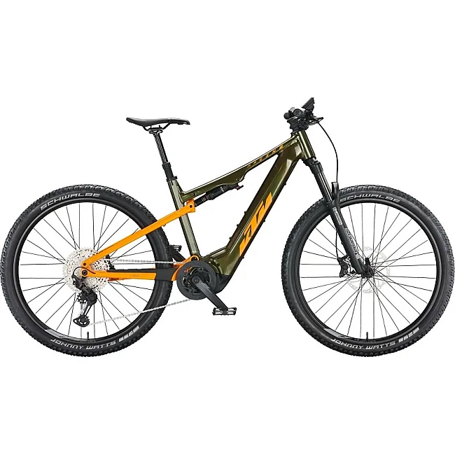 Электровелосипед KTM MACINA CHACANA 792 рама L/48, зелено-оранжевый, 2022