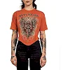 Футболка женская AFFLICTION Awakening Light Rust Lava Wash