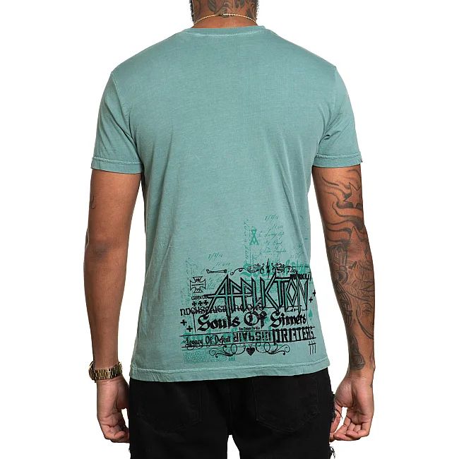 Футболка мужская AFFLICTION Eastvale Mob Trellis Pigment Dye