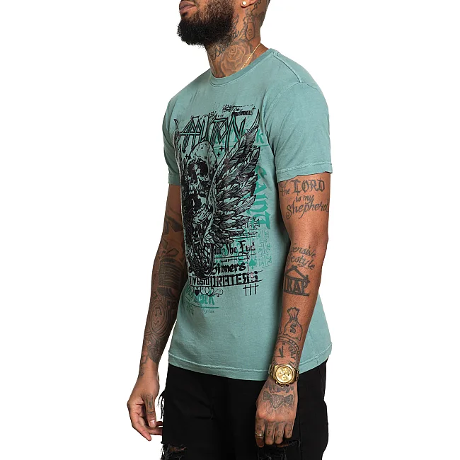 Футболка мужская AFFLICTION Eastvale Mob Trellis Pigment Dye