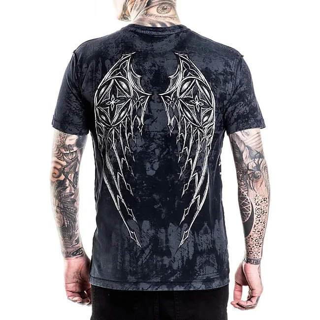 Футболка мужская AFFLICTION Silent Rain Tee Reversible