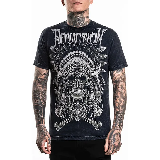 Футболка мужская AFFLICTION Silent Rain Tee Reversible