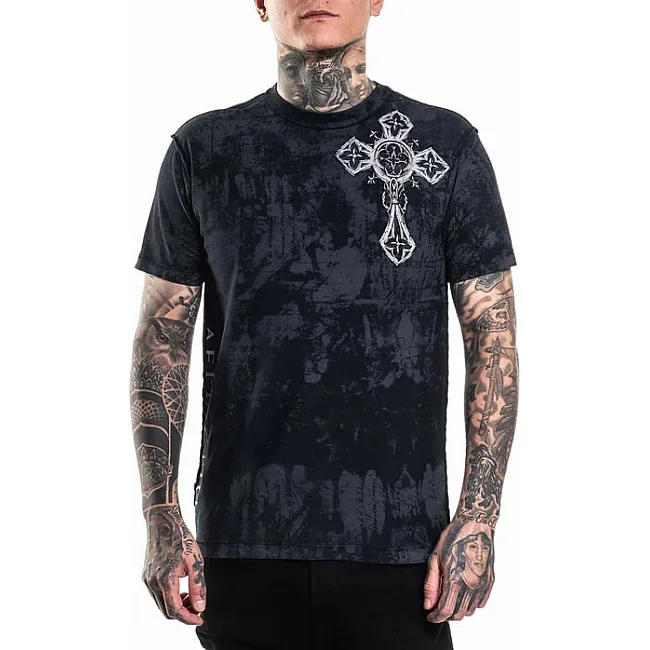 Футболка мужская AFFLICTION Silent Rain Tee Reversible